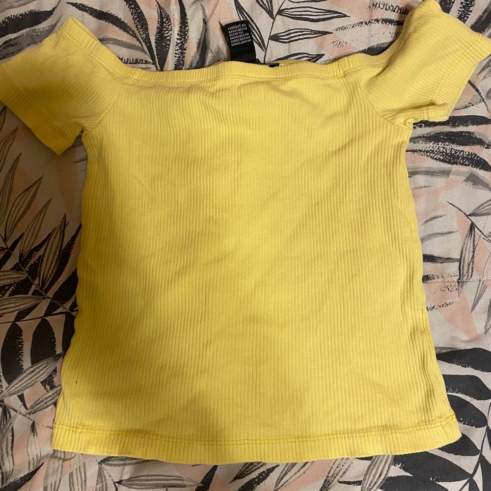 Forever 21 Sunny Yellow Knit Top